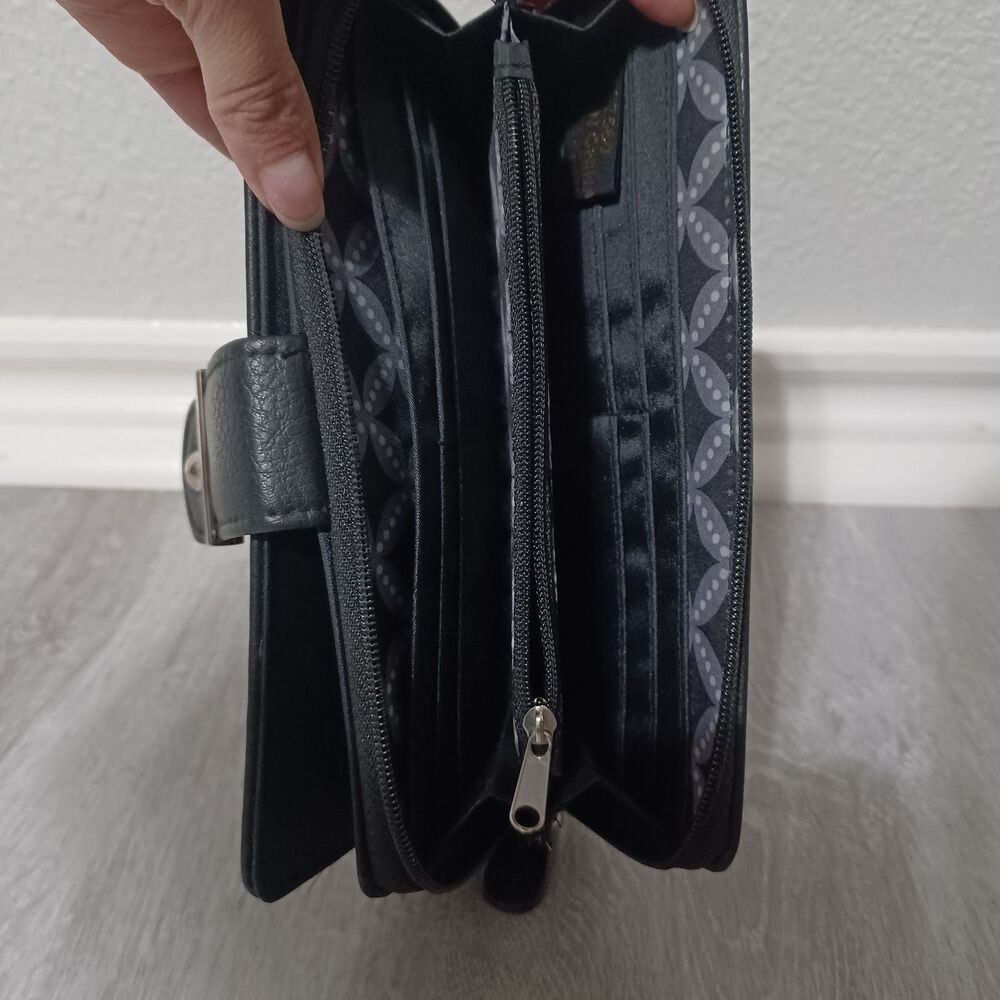 FRANCO SARTO Black Quilted Bifold Wallet - Picture 5 of 6